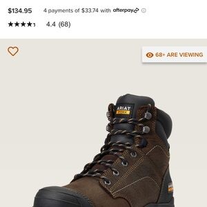 Ariat Black and Brown Work Boots